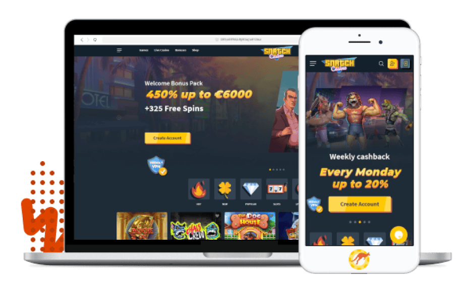Snatch casino app in desktop and mobile