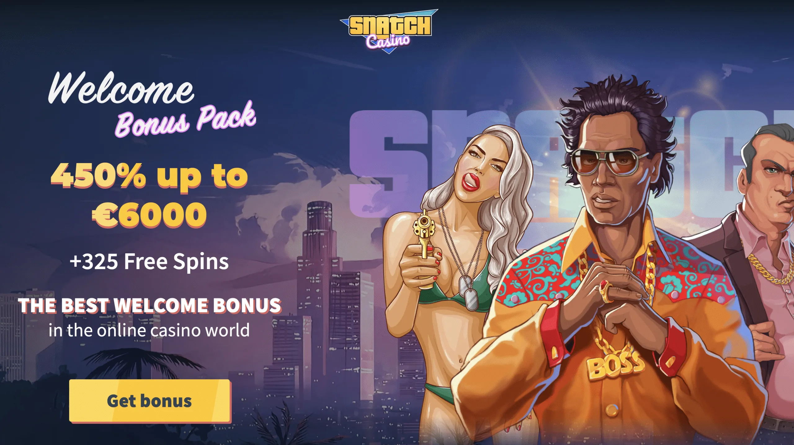 Homepage banner Snatch casino